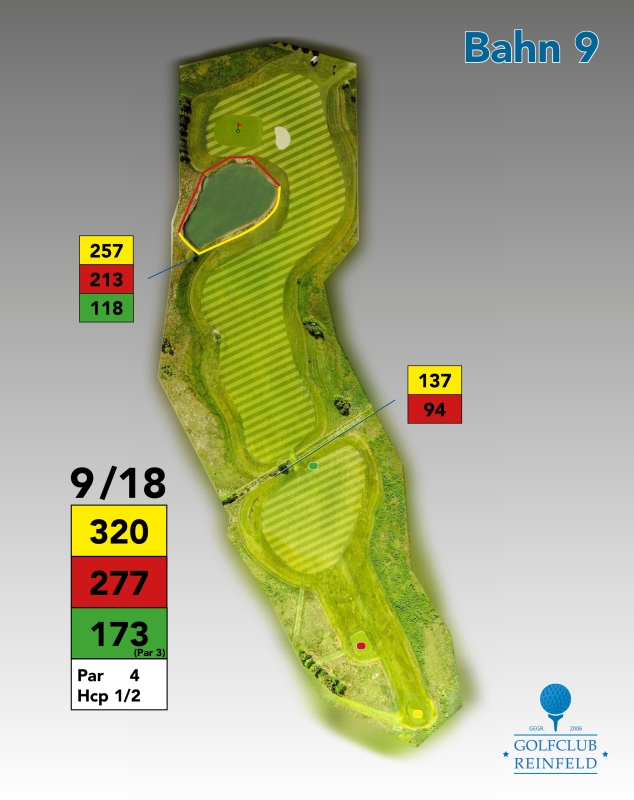 Golfclub Reinfeld, Abschlagtafel, Bahn 9
